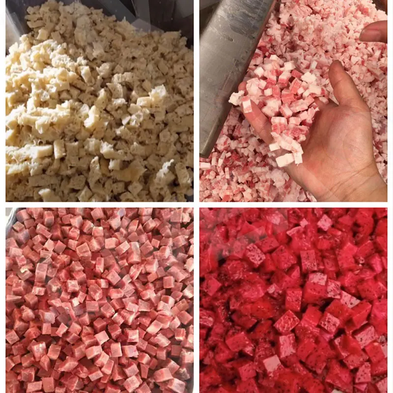 Frozen Meat Cube Cutting Machine Chicken Meat Dicer Dicing Equipment