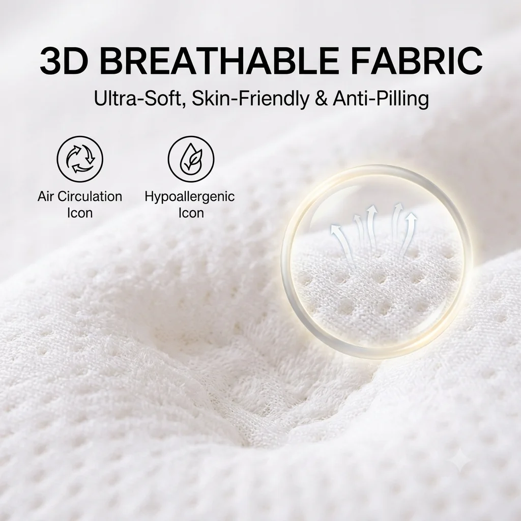 Slow Rebound Neck Protection Memory Foam Pillow Breathable 3D Mesh Contour Bed Pillow Soft Ergonomic Pain Relief Pillow