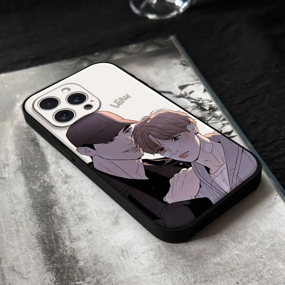 حافظة هاتف Yaoi BJ Anime Alex لهاتف IPhone 17,16,15,14,13,12,11 Plus,Pro,Max,XR,XS,X,7,8 Plus,Mini Black Silicone Soft #6