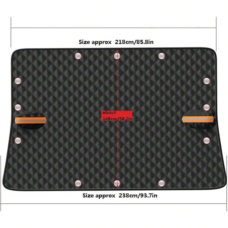 

Windshield Snow Cover Car New Santafe 2006-2025, Universal Heavy Duty Magnetic Windscreen Winter Protector, All-Season Front