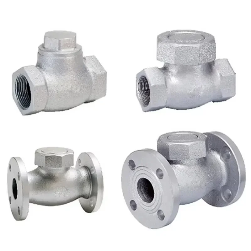 CV-FCD FCD 450 Disc Check Valve, Hydraulic JIS10K JIS20K ANSI150 Lift, Threaded Cap, Base Threaded Port DN15-50