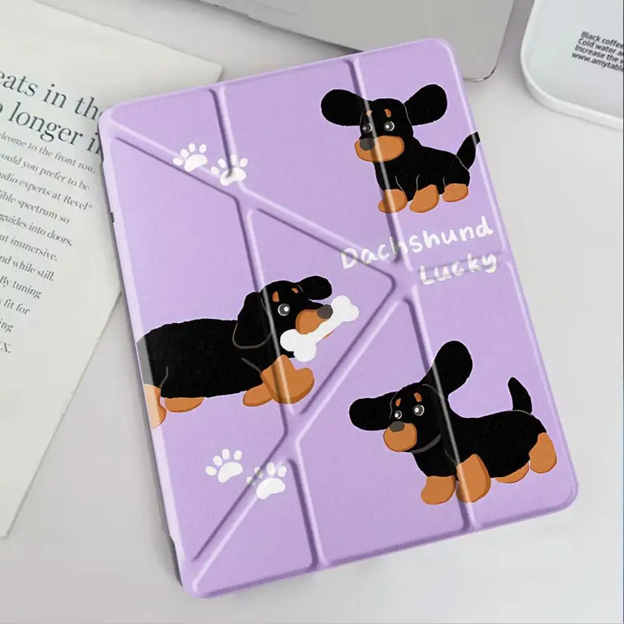 

Забавный чехол-держатель для планшета с изображением собаки для iPad Air 4 5 M3 M2 1 2 M4 11 дюймов Mini 6 7 Pro 2025 Pro 11th 10th 9th 8th 7th