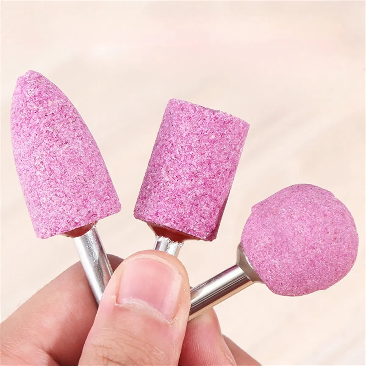 Multi-use Gear 10pcs 6mm Shank Abrasive Mounted Stone Cylinder for Rotary Tool Grinding Wheel Polishing Grinding for Jade Wood M