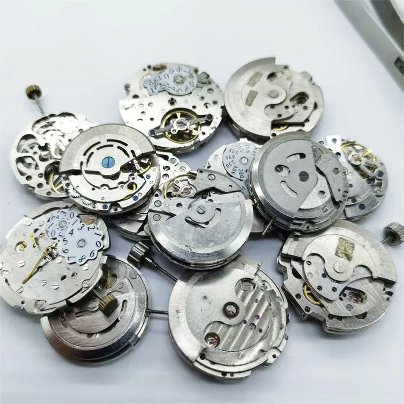 Mauvais mouvement non fonctionnel pour les débutants, pratique du démontage, recherche, vieux mouvement, accessoires de montre, Styles expédiés au hasard