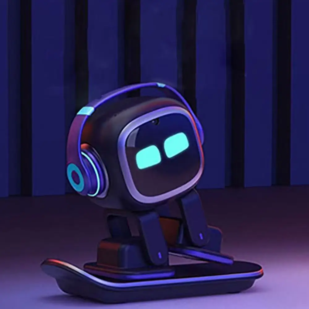 Robot emo, juguetes para niños, diálogo, compañero interactivo, robot electrónico de escritorio para mascotas, regalo de aprendizaje