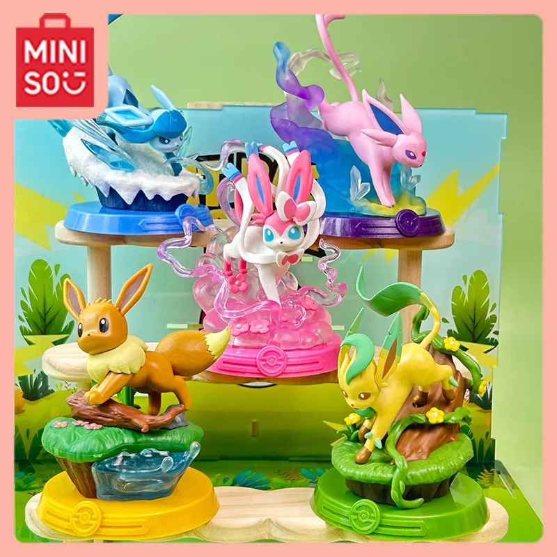 

MINISO Kawaii аниме Pokemon Ibrahimovic Bibasic Pet Elf Take A Risk слепая коробка кукла окружающая зона художественная игрушка настольная подвеска подарок