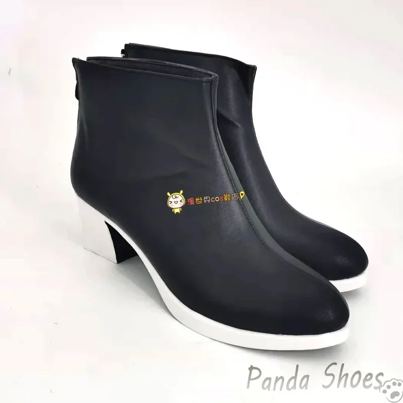 Jujutsu Kaisen 고죠 사토루 코스프레 신발 애니메이션 블랙 코스 부츠 만화 고죠 사토루 코스프레 의상 소품 신발 콘 할로윈용