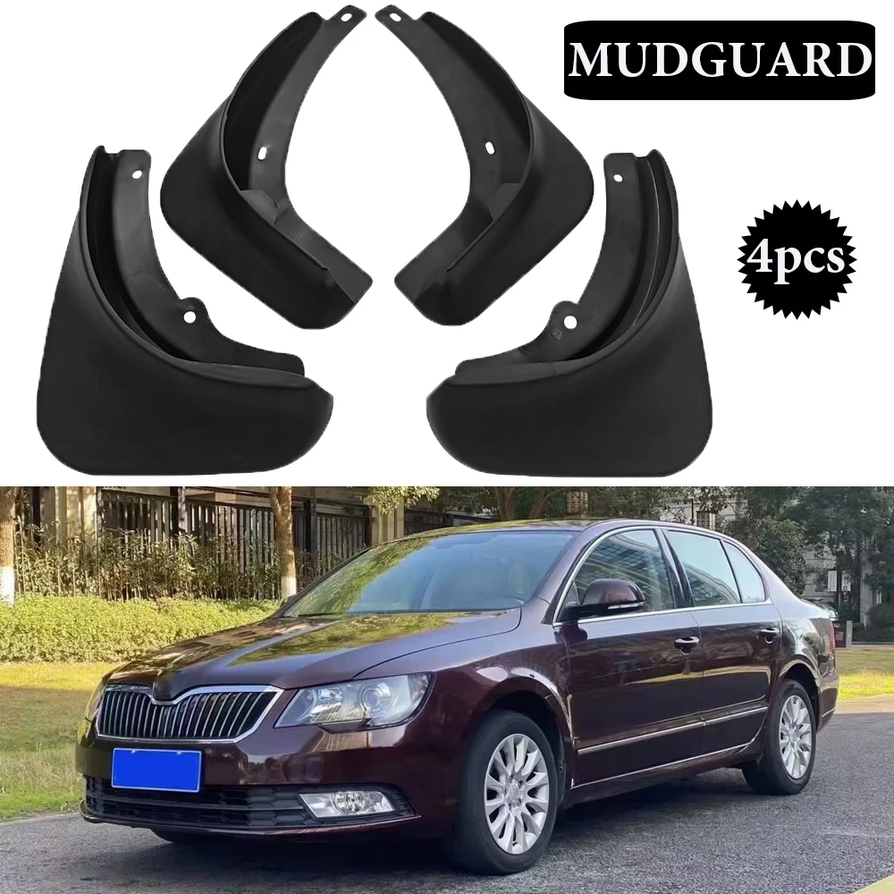 

Car-styling for Skoda Superb 2 B6 MK2 3T 2009 2010 2011 2012 2013 2014 2015 Mudguards Mudflaps Fender Flap Splash Guards