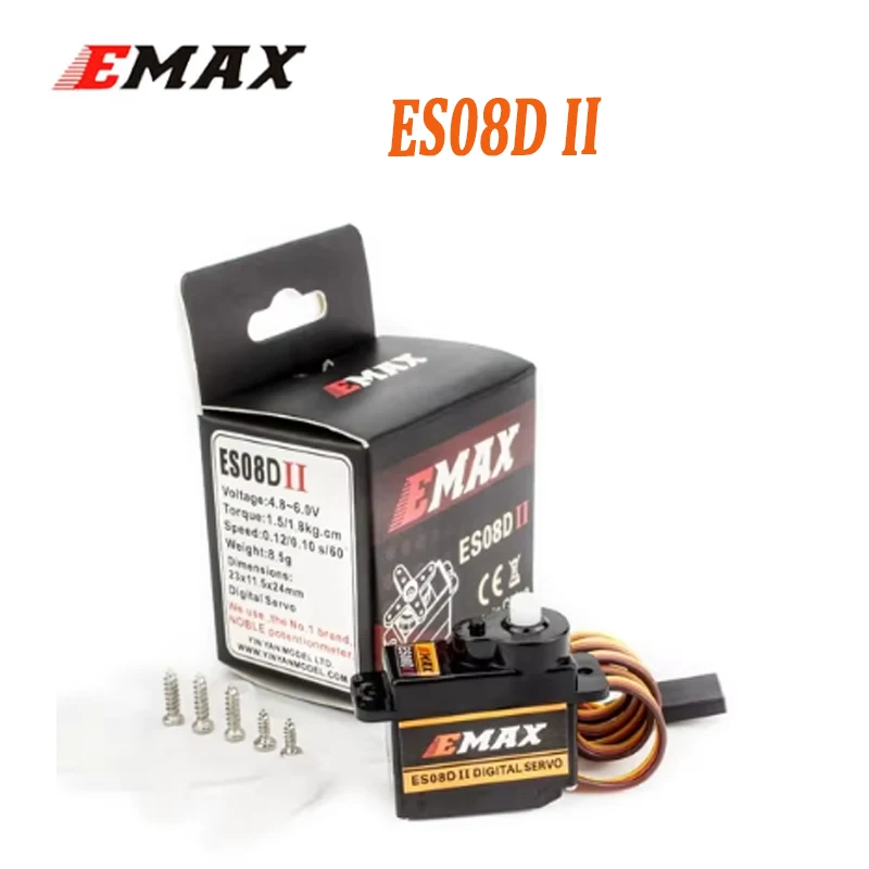 EMAX ES08D II 플라스틱 디지털 마이크로 서보, RC 헬리콥터 비행기용 RC 쿼드콥터