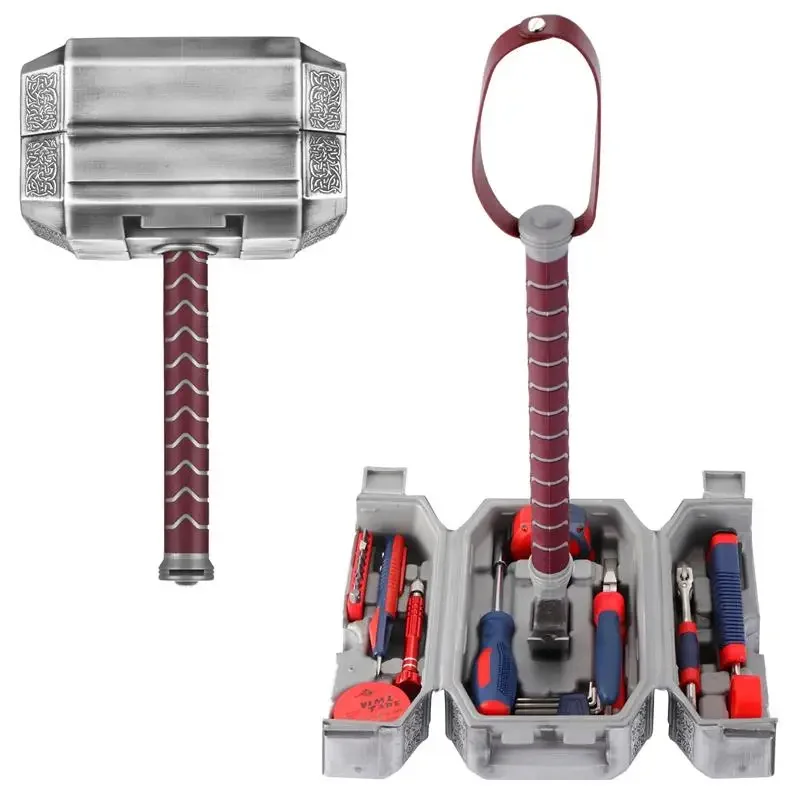 Thor's Hammer Design Toolbox Portable Hand Tool Sets Multifunctional Hardware Tools Set Household Repair Hand Tool Kit