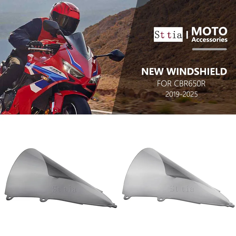 

For Honda CBR650R CBR 650R 650 R 2019-2026 2025 Race High Windscreen Sport Touring Windshield Double Bubble Deflector Series
