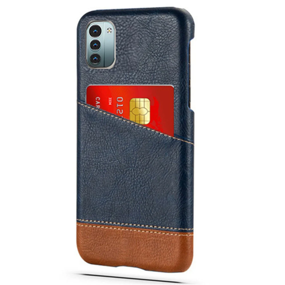 G21 For Nokia G21 Case G11 Mixed Splice PU Leather Credit Card Holder Cover for Nokia G11 G21 Case G 21 2022 Fundas for NokiaG21