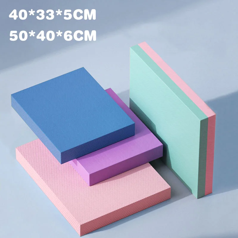 

5MM/6MM Balance Pad Non-Slip Foam Mat & Ankles Knee Pad Cushion for Core Balance and Strength Stability Training Yoga & Fitness
