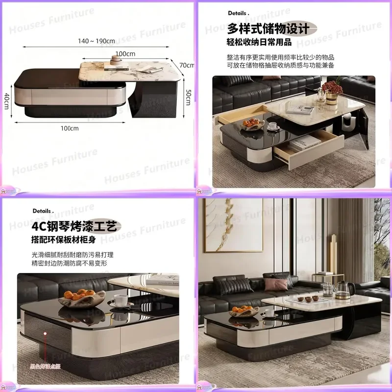 Modern Luxury Shoe Cabinet Entryway Storage Bench Microcrystalline Stone Narrow Hallway Organizer High Low Combination