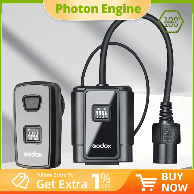 Godox-disparador de Flash de estudio remoto, Radio inalámbrica de DM-16 canales para cámaras Canon, Nikon, Olympus, Pentax