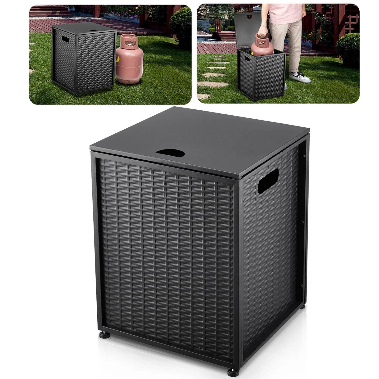 Outdoor Propane Tank Cover Table, 16
