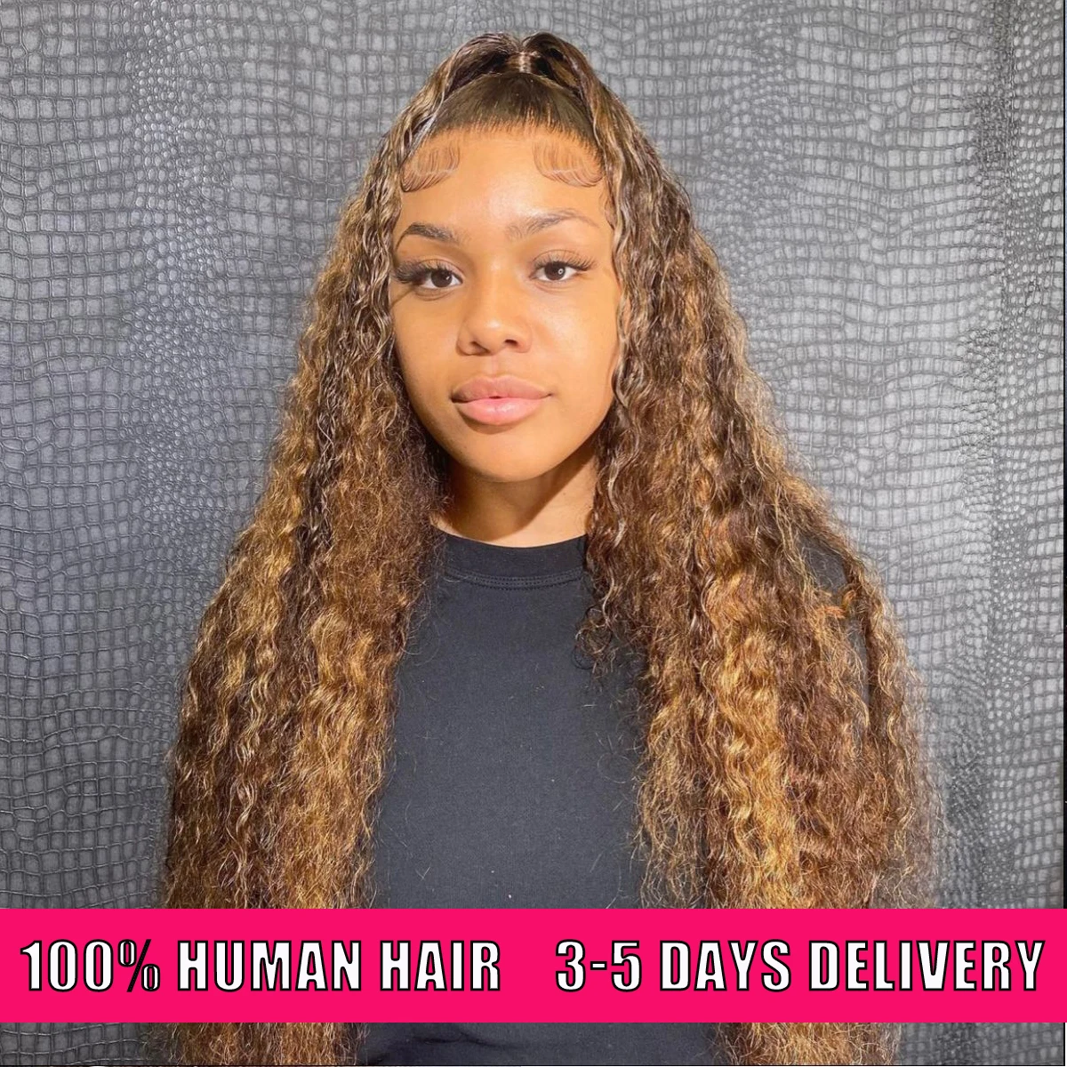 200 عالية الكثافة 4/27 تسليط الضوء على مجعد الدانتيل الجبهة خصلات الشعر المستعار الإنسان 13x6 HD الدانتيل أمامي خصلات الشعر المستعار الإنسان 38 40 بوصة موجة عميقة الباروكات