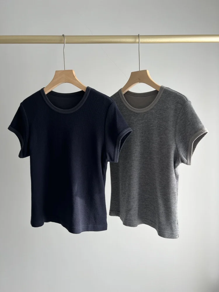 

New Women Tops 2025 Fashion O neck Solid Summer T-shirt