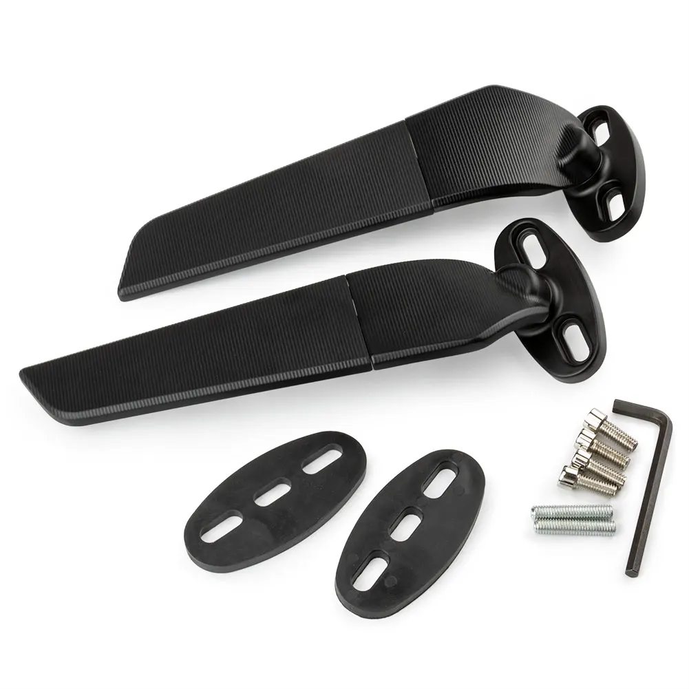 

Motorcycle Modified Rearview Mirrors Parts Wind Wing Adjustable Rotating CNC Aluminum Mirror For Ducati For BMW For Honda