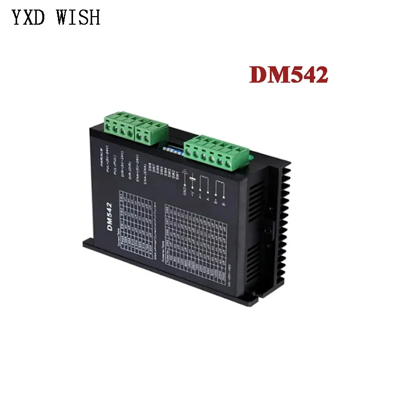 DM542 Stepper Motor Controller For 57 86 Series 2-phase Stepper Motor Driver 18-48 VDC Nema17 Nema23 Stepper Motor Controller