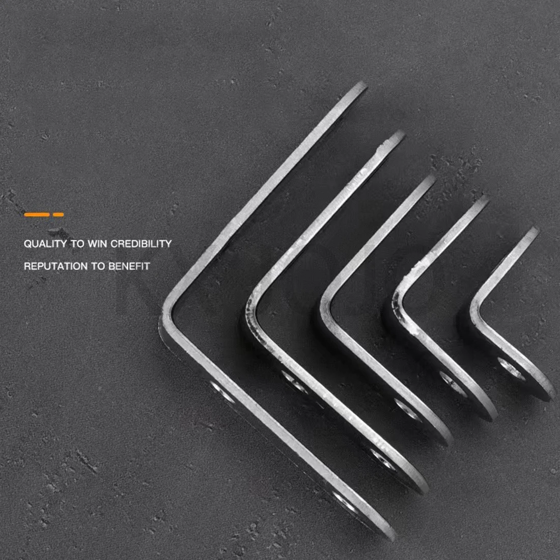 Stainless Steel Corner Code 90 Degree Right Angle with Fixed Angle Iron L-Shaped Triangular Support Layer Plate Connection 10PCS