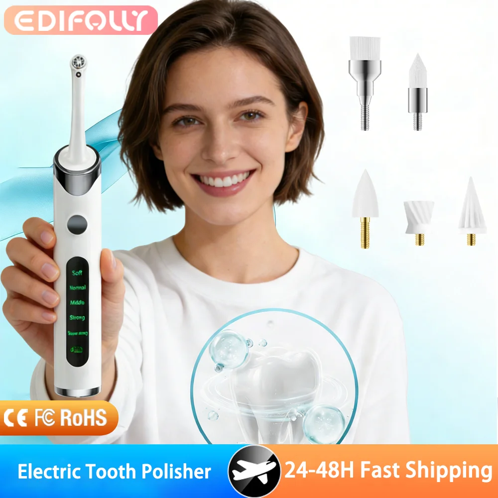 Electric Ultrasonic Dental Scaler 5 Modes Tooth Cleaner Calculus Tartar Remover Teeth Stain Cleaner Oral Care Teeth CleaningTool