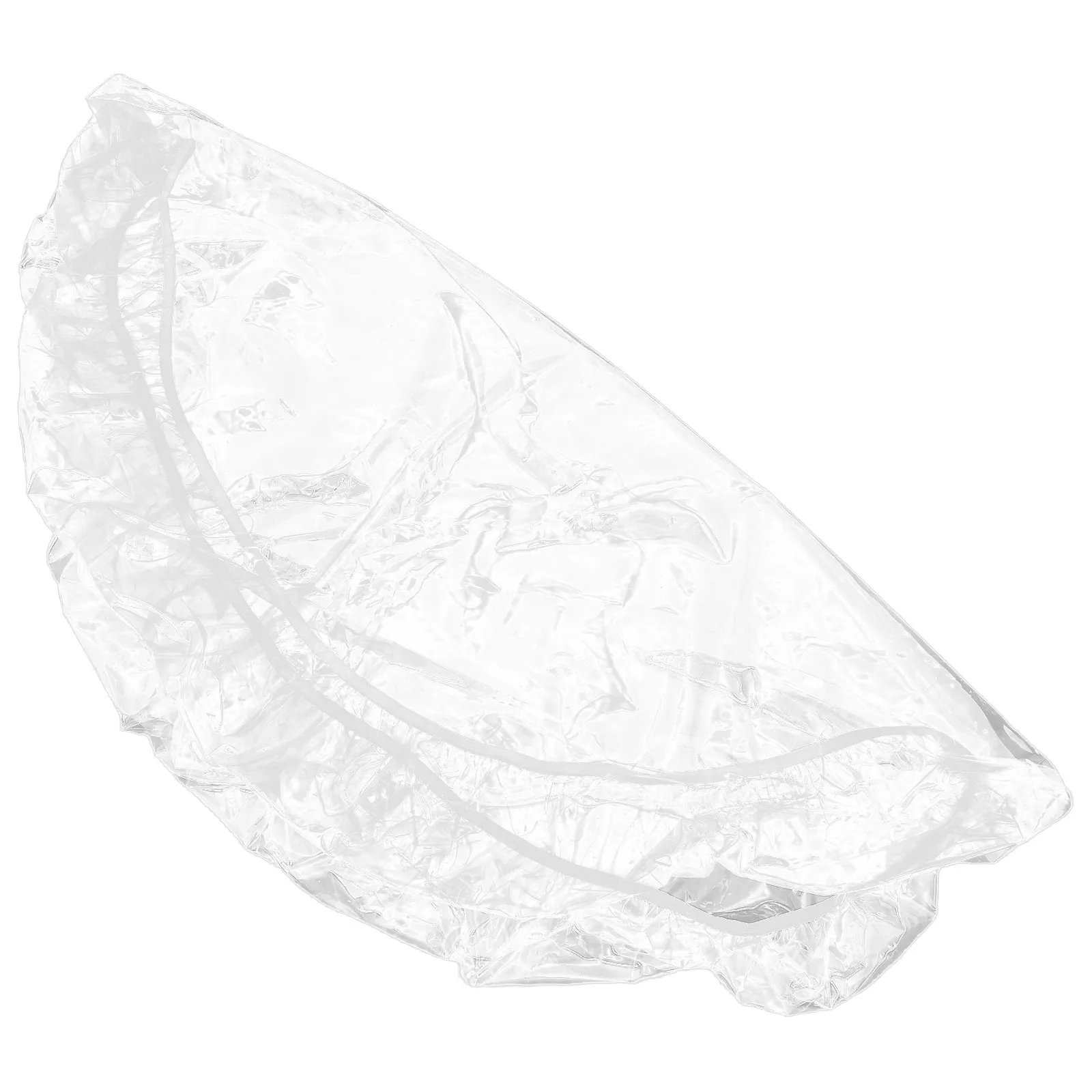 48 Inch Round Transparent Tablecloth PVC Material Elastic Edge Scratch Resistant Waterproof Table Cover for Dining Room Wedding