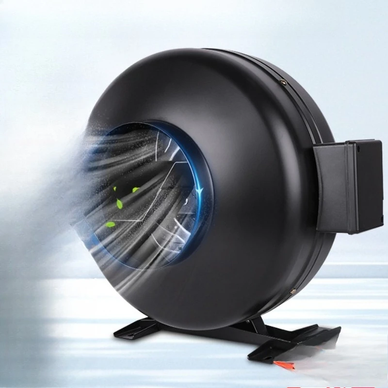 

Round pipe turbocharged exhaust fan Exhaust fan Powerful silent large suction centrifugal outer rotor coaxial fan