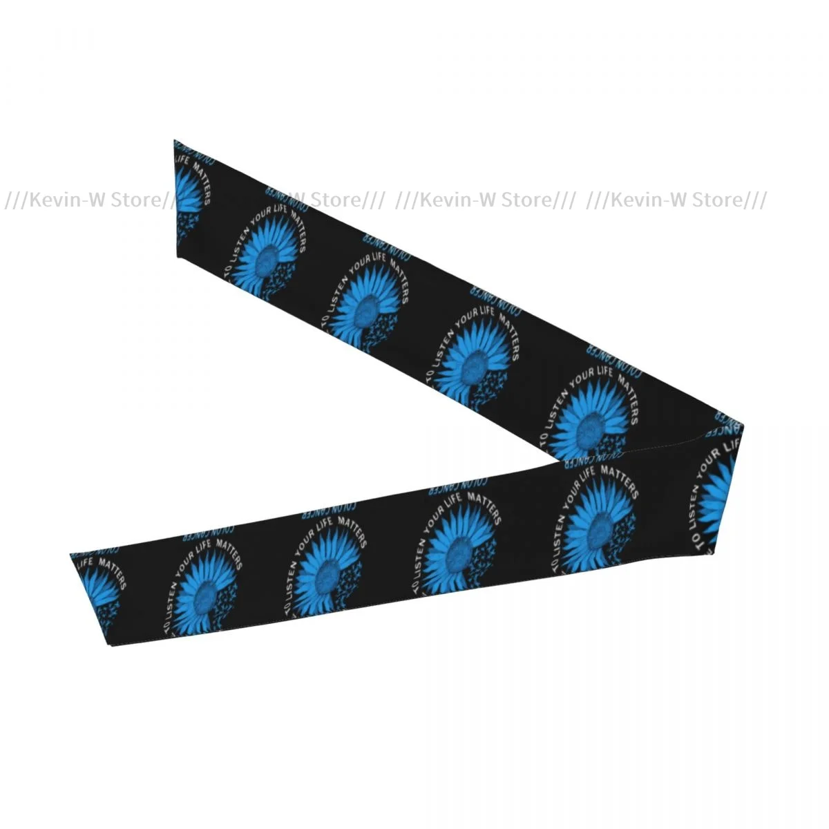 Sweatband Bandanas Colon Cancer Awareness Home Decorative Flag Hairband Head Tie Sports Headband Hair Accessories