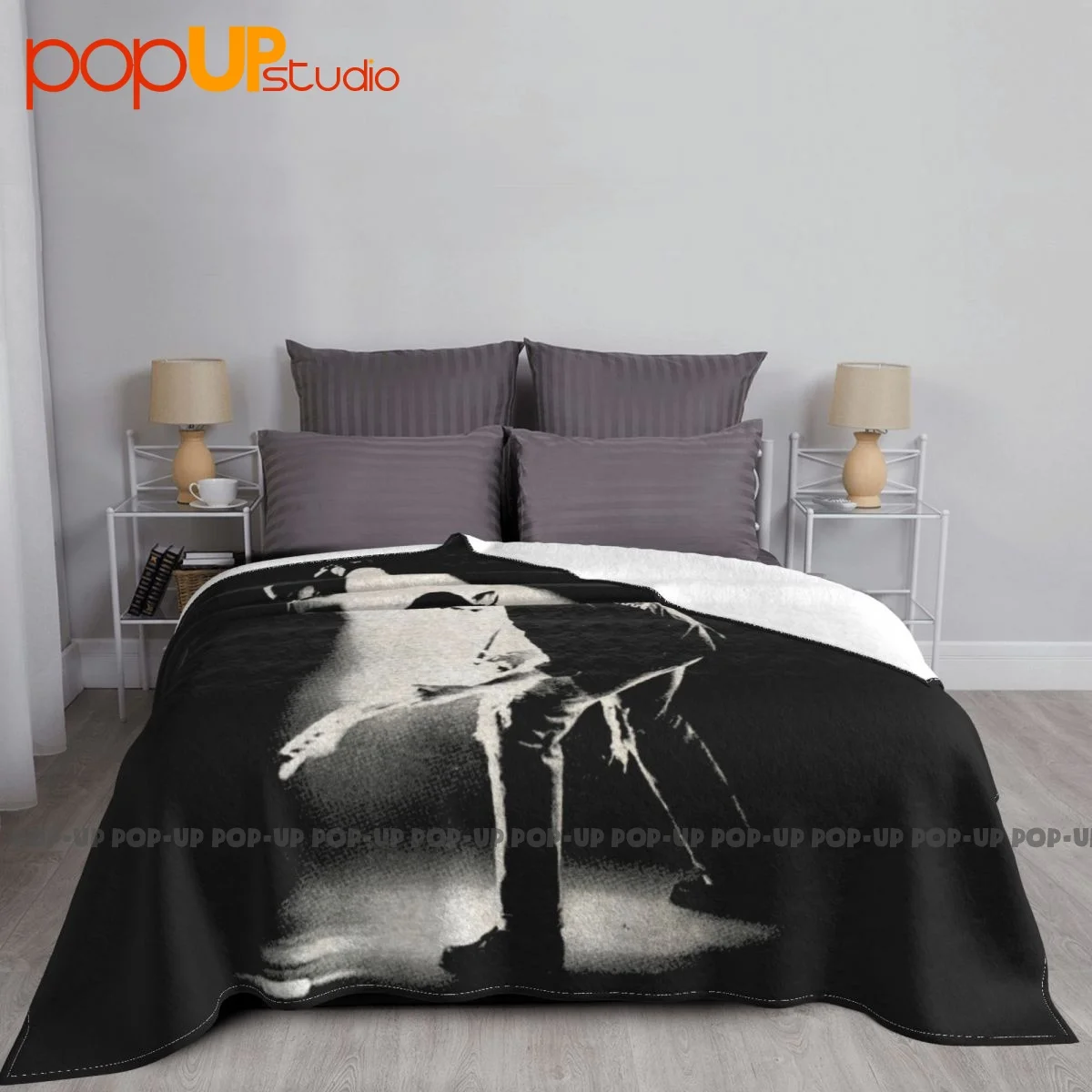 U2 Rattle And Hum 1988 Tour Bono The Edge Rock Band Blanket Thick Lightweight Couch Blanket