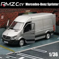 1/36 Mercedes-Benz Sprinter Car Model Toy Diecast Miniature MPV Van Vehicle With Pull Back Function Gifts For Children Boys Toys