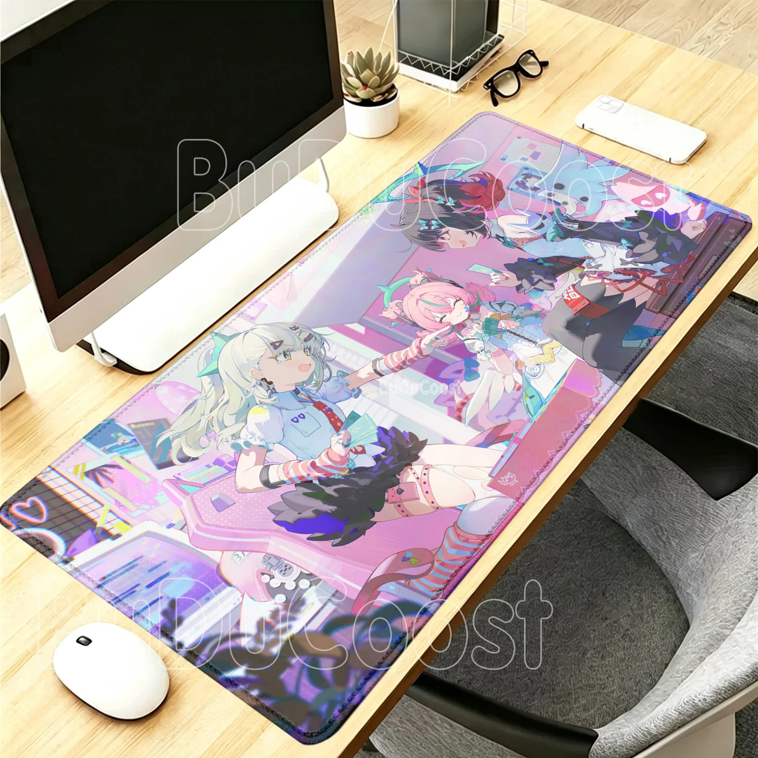 XXL Aria Sunna Nangong Yu‌ AOD Angels of Delusion Mouse Pad Gaming Keyboard Mousepad Zenless Zone Zero ZZZ Anime Girl Desk Mat