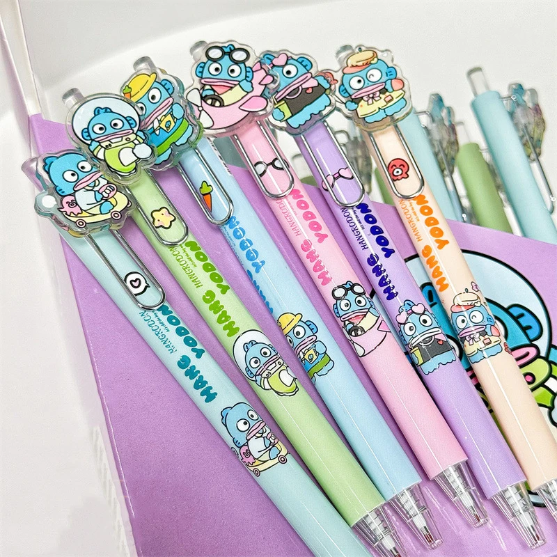 Imagem -05 - Hangyodon-sanrio Desenhos Animados Gel Pen Estudante Escrita Pen Assinatura do Escritório Caneta Neutra Material Escolar Artigos de Papelaria Atacado Pcs 36pcs