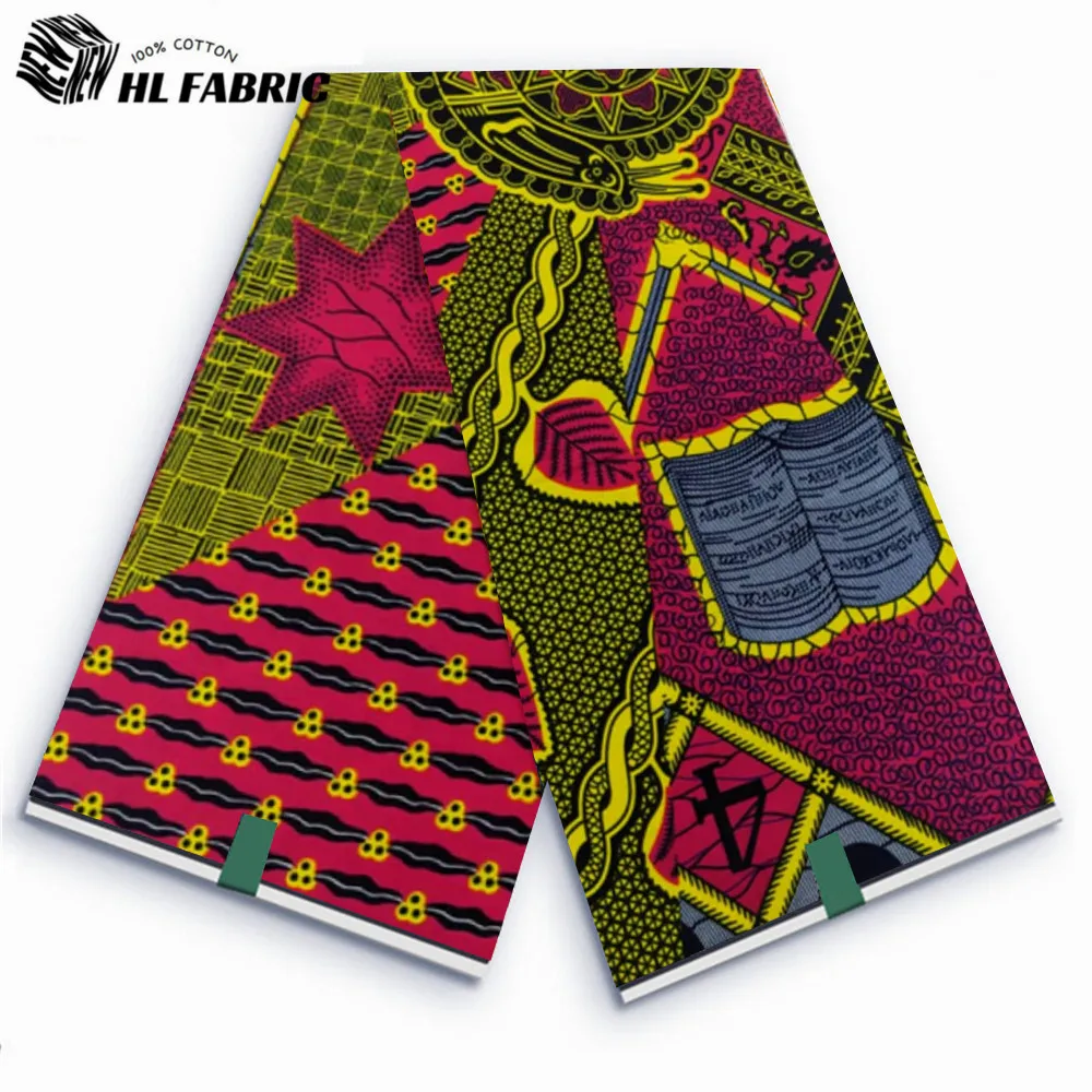 

Veritable Wax African Wax Fabric Nigerian Ankara Block Prints Batik Hollandaise Fabric Dutch Pagne 100% Cotton For Sewing VL-332