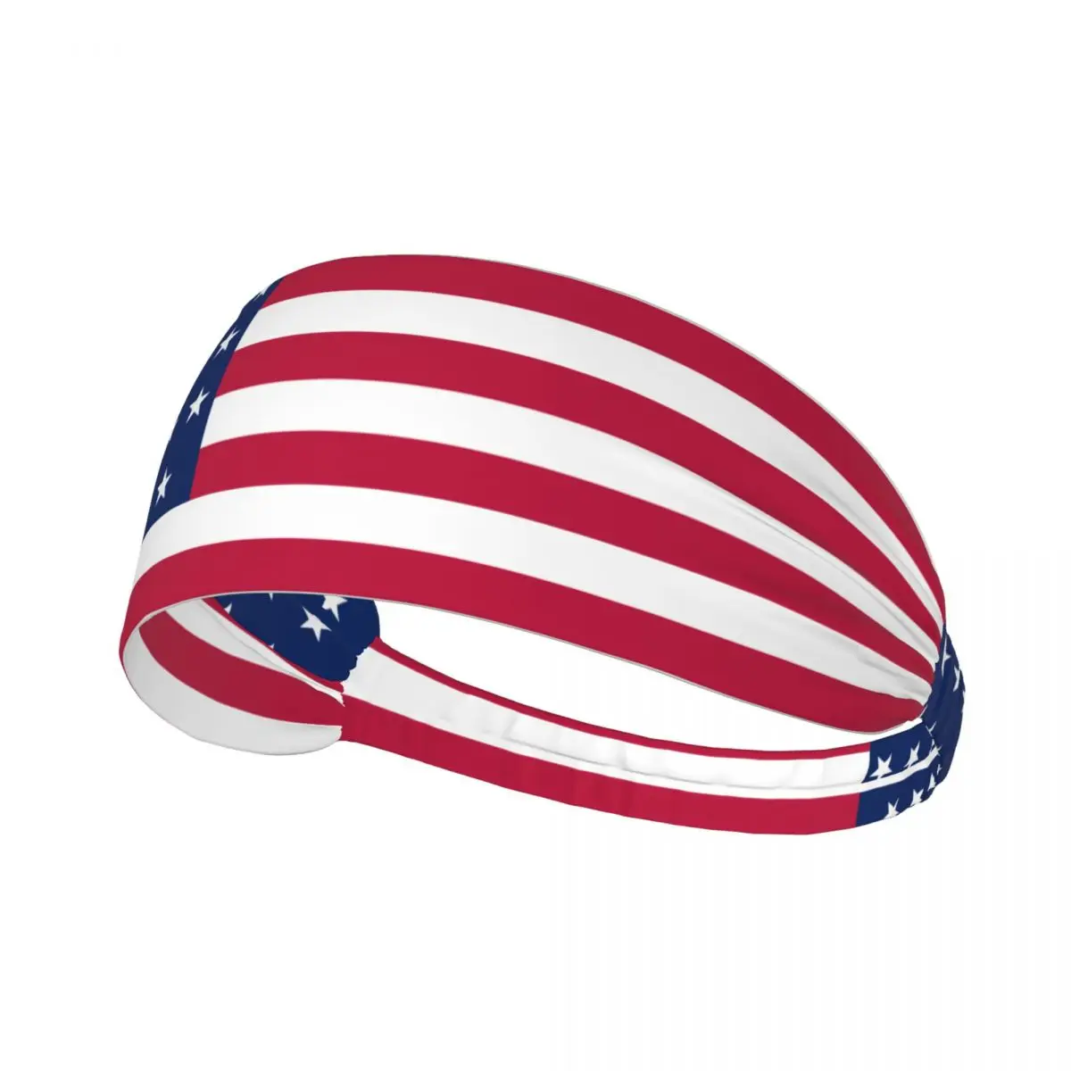 Flag Of The United States Elastic Hair Band Yoga Headband Makeup Hair Hoop Headwrap