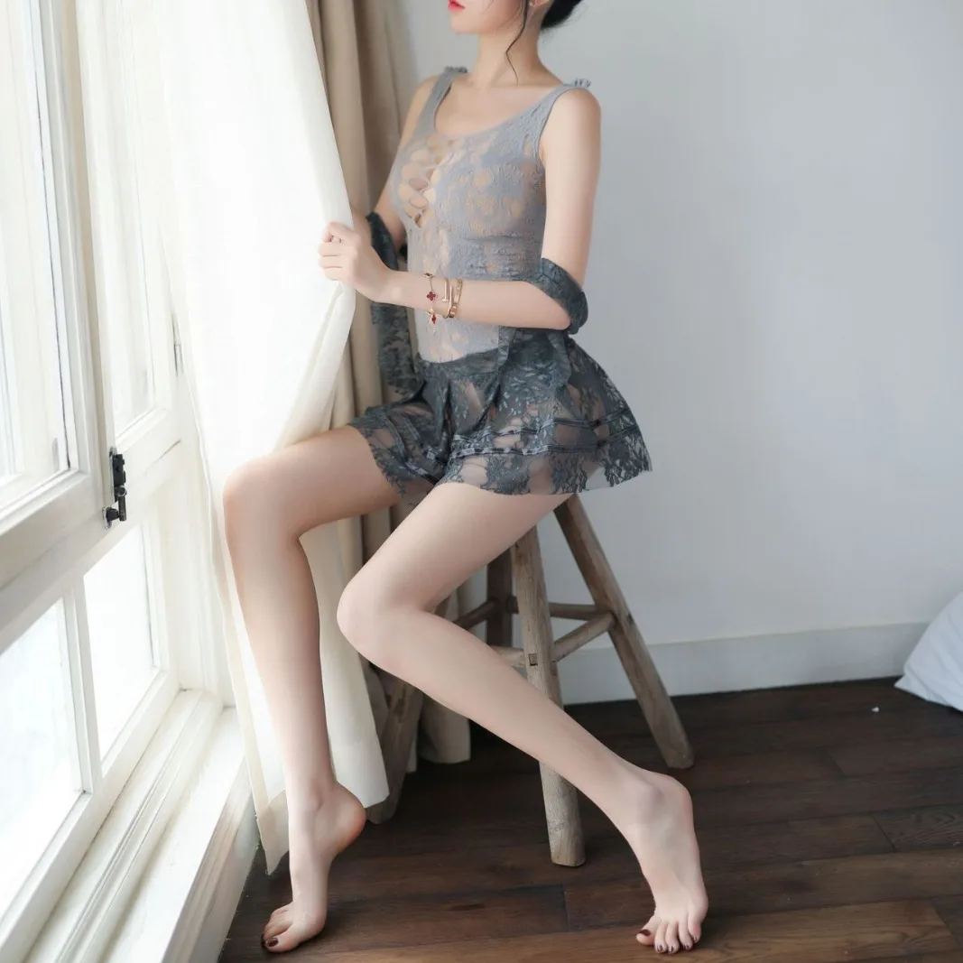 بيجامة الجنس الملابس الداخلية الأوروبية والأمريكية الجنس الأوروبية والأمريكية مثير التجارة الخارجية المرأة مثير منامة #5