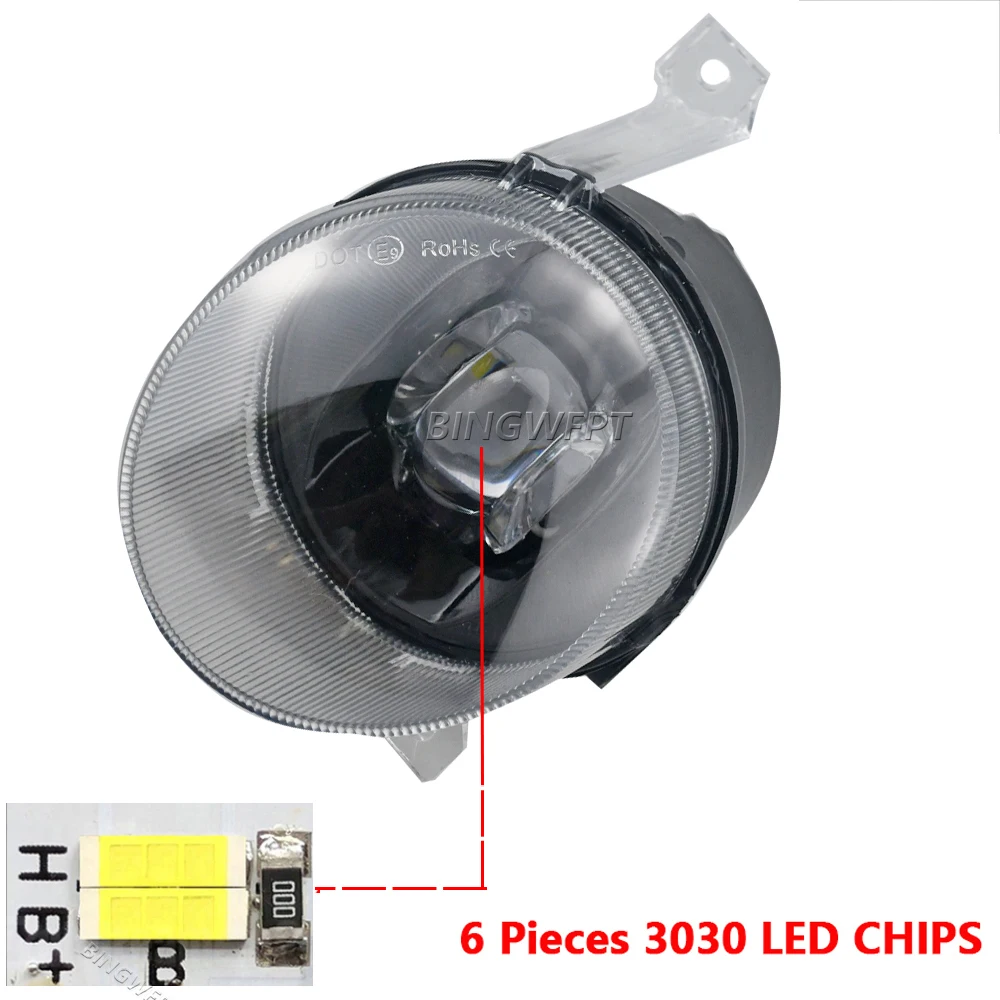 2 X Fog Light Assembly Car Front Bumper LED Fog Lamp Daytime Running Light H11 For Mercedes Benz Sprinter W910 2019-2023