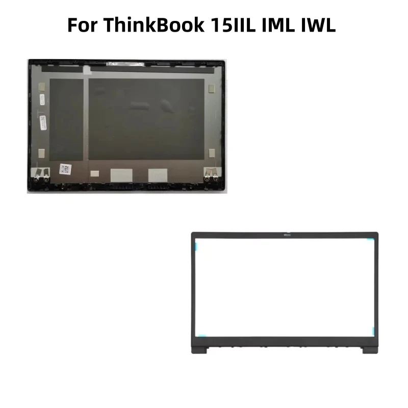 Cubierta Trasera de Pantalla LCD para Laptop Lenovo ThinkBook 15IIL IML IWL Series con Bisel Frontal