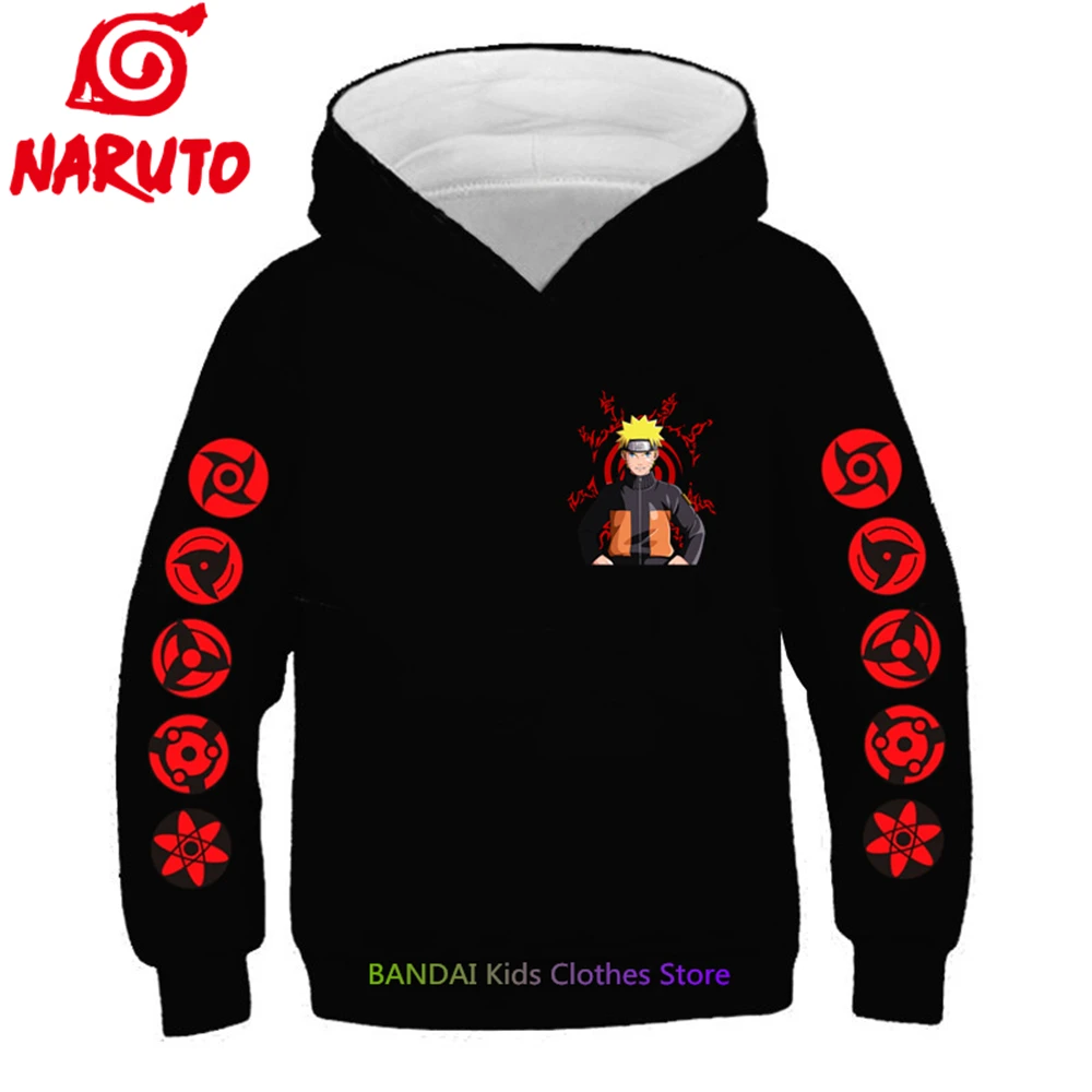 

New Japanese Anime Kakashi Children Sweatshirt Boys Naruto Hoodie Fashion Street Hoodie Boy Sweater Autumn