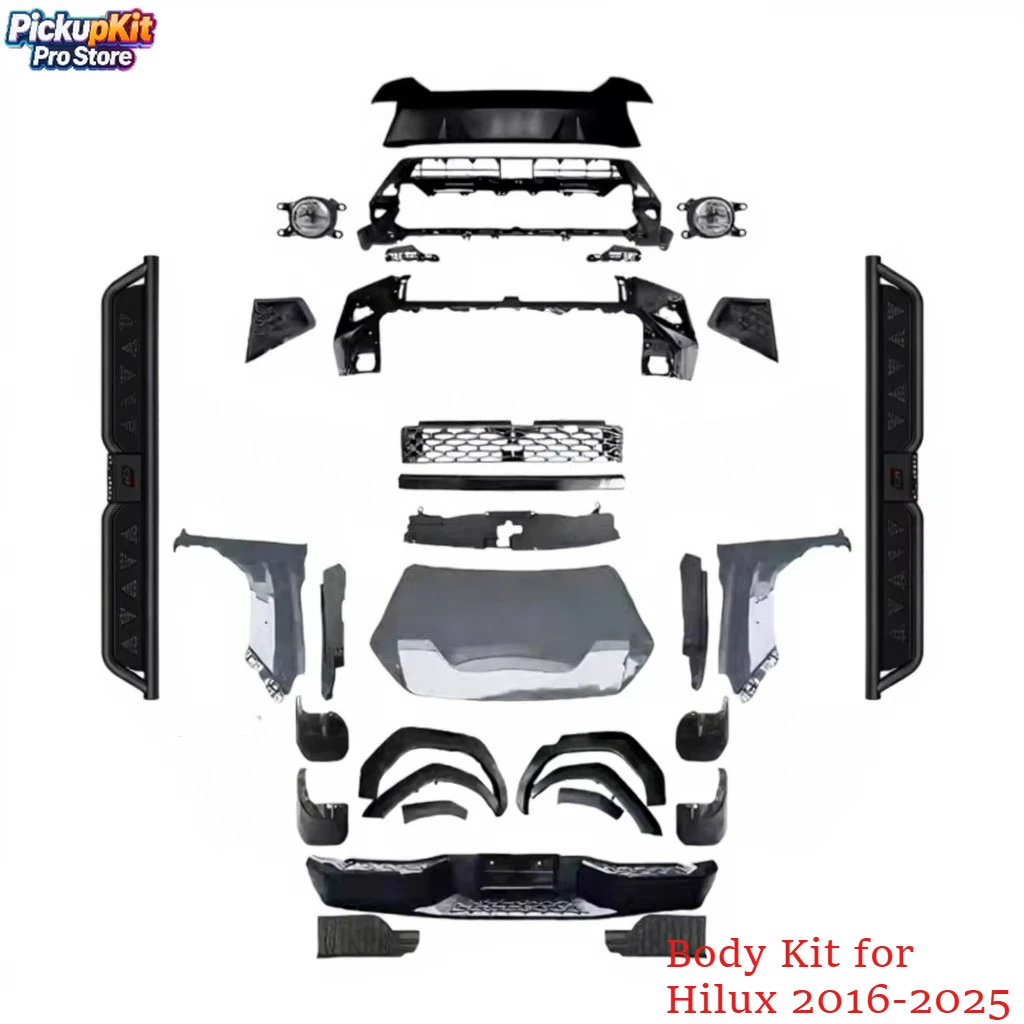 

Комплект для переоборудования кузова: передний бампер 4x4 для Hilux 2016-2025, заводской рестайлинг