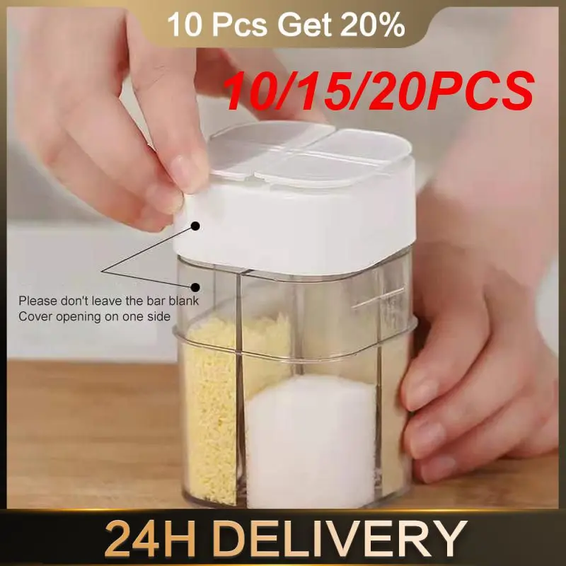 10/15/20PCS Kitchen Gadget Colorful Lid Versatile Kitchen Storage Solution Seasoning Bottle Seasoning Container Must-have