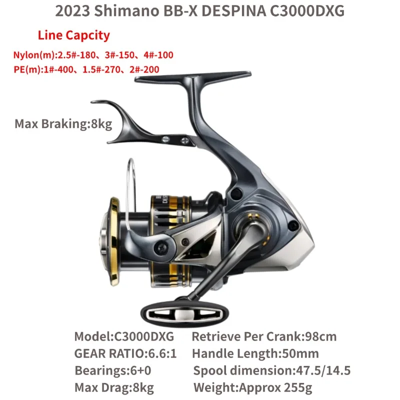 SHIMANO BB-X 16 DESPINA 2500D 完品　美品 SHIMANO 2023 BB-X DESPINA Iso Lever Spinning Fishing Reel 2500DXG