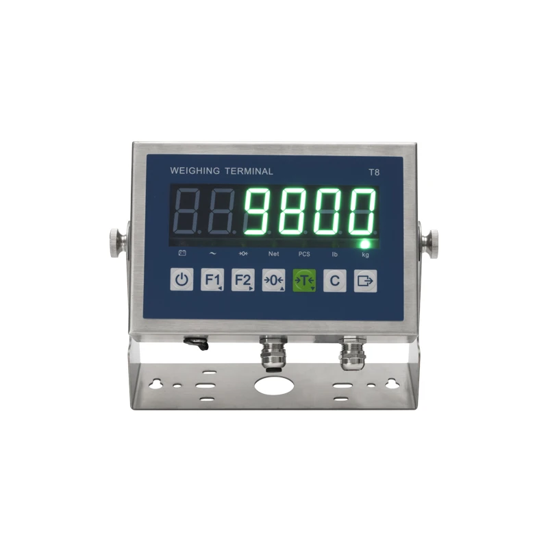 T8 IP66 Waterproof Electronic Platform Scale Indicators RS232 Platform Balance Indicator LED Bench Scale Indicator