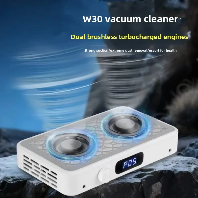 

2500/2800/3000/3300/3500rpm Speed Adjustable Brushless Nail Dust Extractor Powerful Twin Turbo Vacuum Nail Dust Collector