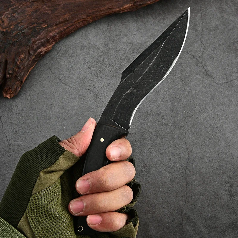 2024 newOutdoor stainless steel high hardness knife outdoor portable survival knife camping style portable knife  small scimitar