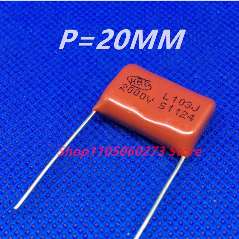 20PCS CBB capacitor 2KV103J 2000V103J10NF 2KV0.01UF Pin spacing 20mm
