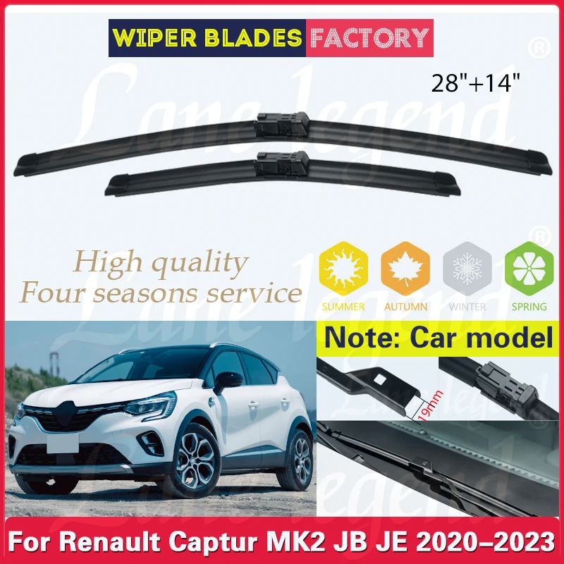 2pcs For Renault Captur MK2 JB JE 2020 2021 2022 2023 28\