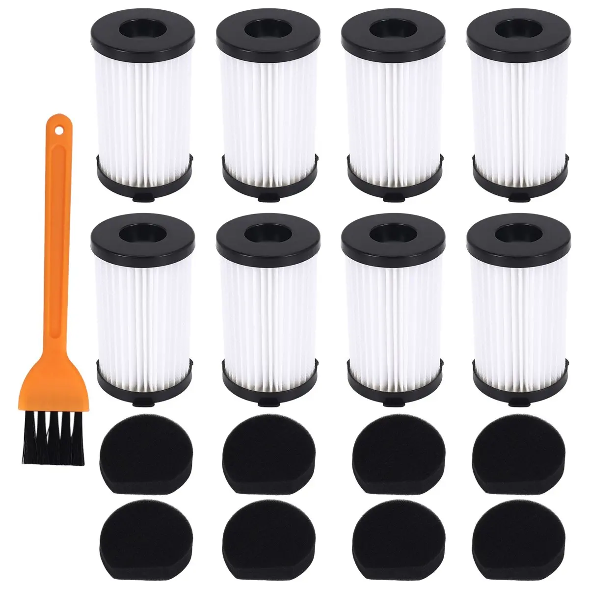 

Сменные фильтры ABBR для пылесосов MOOSOO D600 и Ariete Handyforce RBT 2761 RBT 2759, в комплект входит 8 фильтров + 8 поролоновых фильтров.