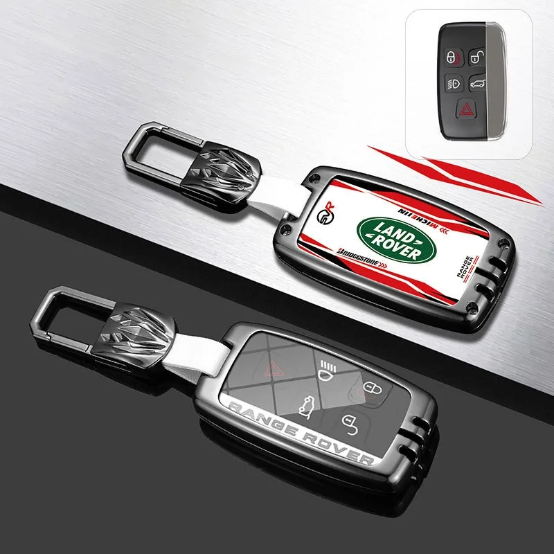 Zinc Alloy Car Remote Key Case Cover Shell For Land Rover Range Rover Sport Evoque Freelander Velar Discovery 4 Auto Accessories