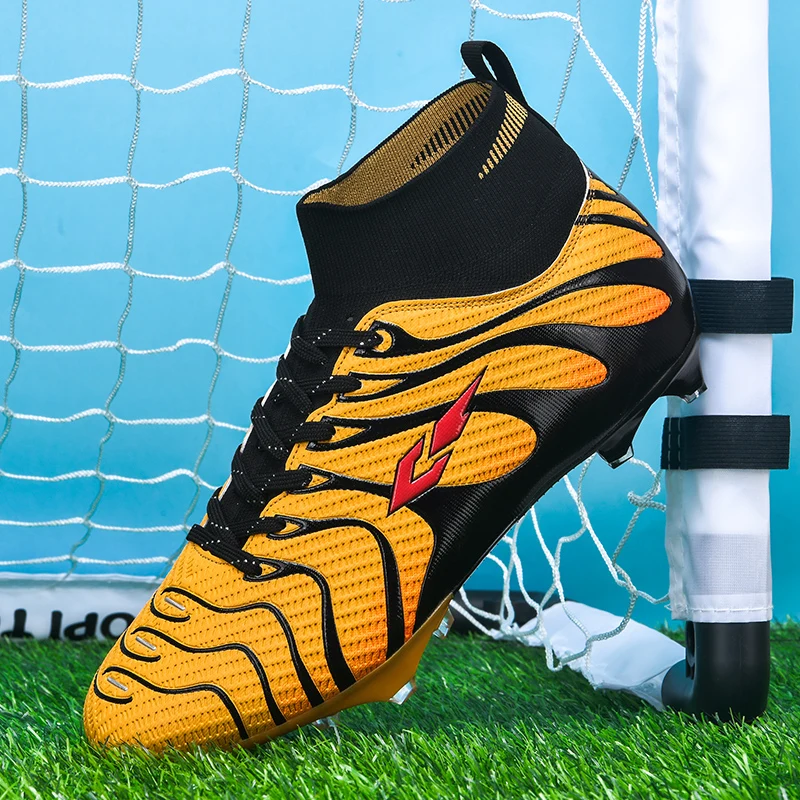 

2025 Summer New Baseball Shoes Non Slip Long Spiked Baseball Sneakers High Top Softball Training Shoes Adult Outdoor Sneakers
